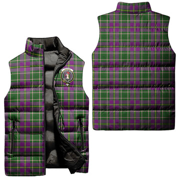 Taylor (Tailyour) Tartan Sleeveless Puffer Jacket with Family Crest