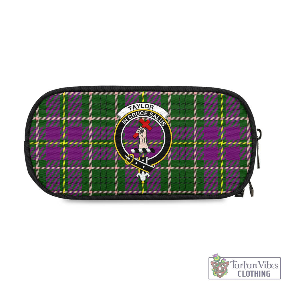 Tartan Vibes Clothing Taylor Tartan Pen and Pencil Case with Family Crest