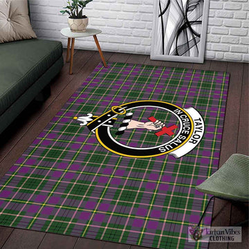 Taylor (Tailyour) Tartan Area Rug with Family Crest