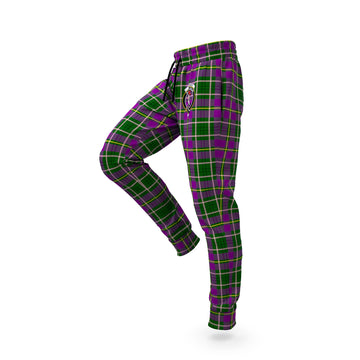 Taylor Tartan Joggers Pants with Family Crest