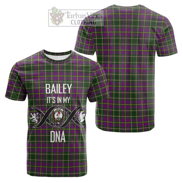 Taylor (Tailyour) Tartan Cotton T-shirt with Family Crest DNA In Me Style