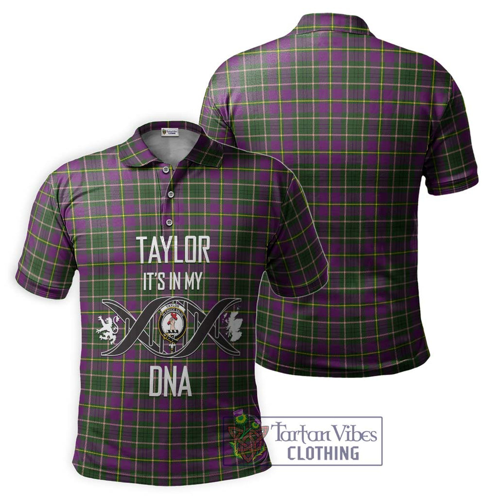 Taylor (Tailylour) Tartan Polo Shirt with Family Crest DNA In Me Style - Tartanvibesclothing Shop
