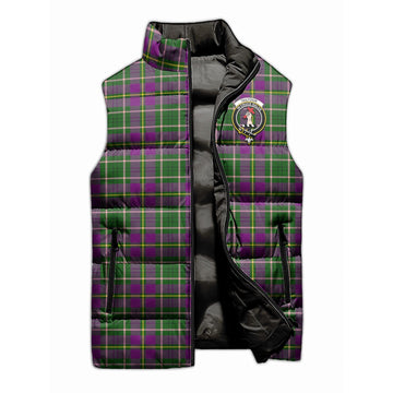Taylor (Tailyour) Tartan Sleeveless Puffer Jacket with Family Crest