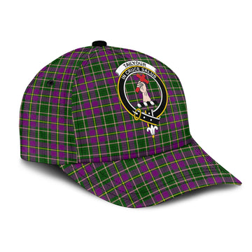 Taylor Tartan Classic Cap with Family Crest