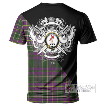 Taylor (Tailylour) Tartan T-Shirt with Family Crest and Military Logo Style - Tartanvibesclothing Shop