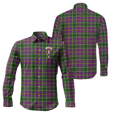 Taylor Tartan Long Sleeve Button Up Shirt with Family Crest
