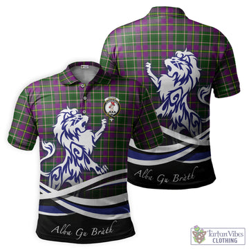 Taylor Tartan Polo Shirt with Alba Gu Brath Regal Lion Emblem