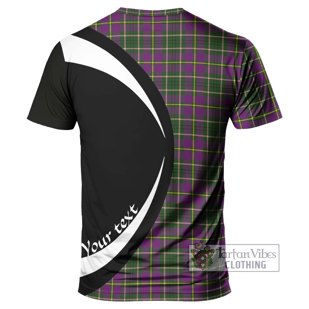 Tartan Vibes Clothing Taylor Tartan T-Shirt with Family Crest Circle Style