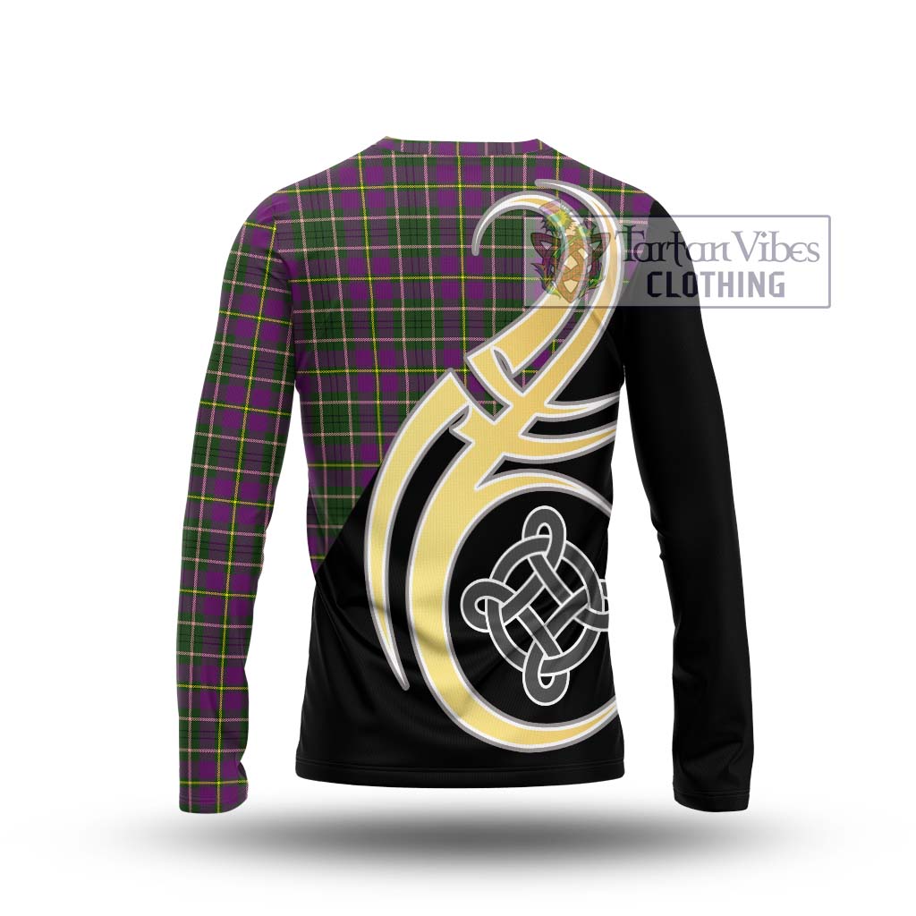 Taylor (Tailylour) Tartan Long Sleeve T-Shirt with Family Crest and Celtic Symbol Style - Tartan Vibes Clothing