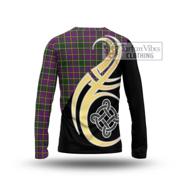 Taylor (Tailylour) Tartan Long Sleeve T-Shirt with Family Crest and Celtic Symbol Style - Tartan Vibes Clothing