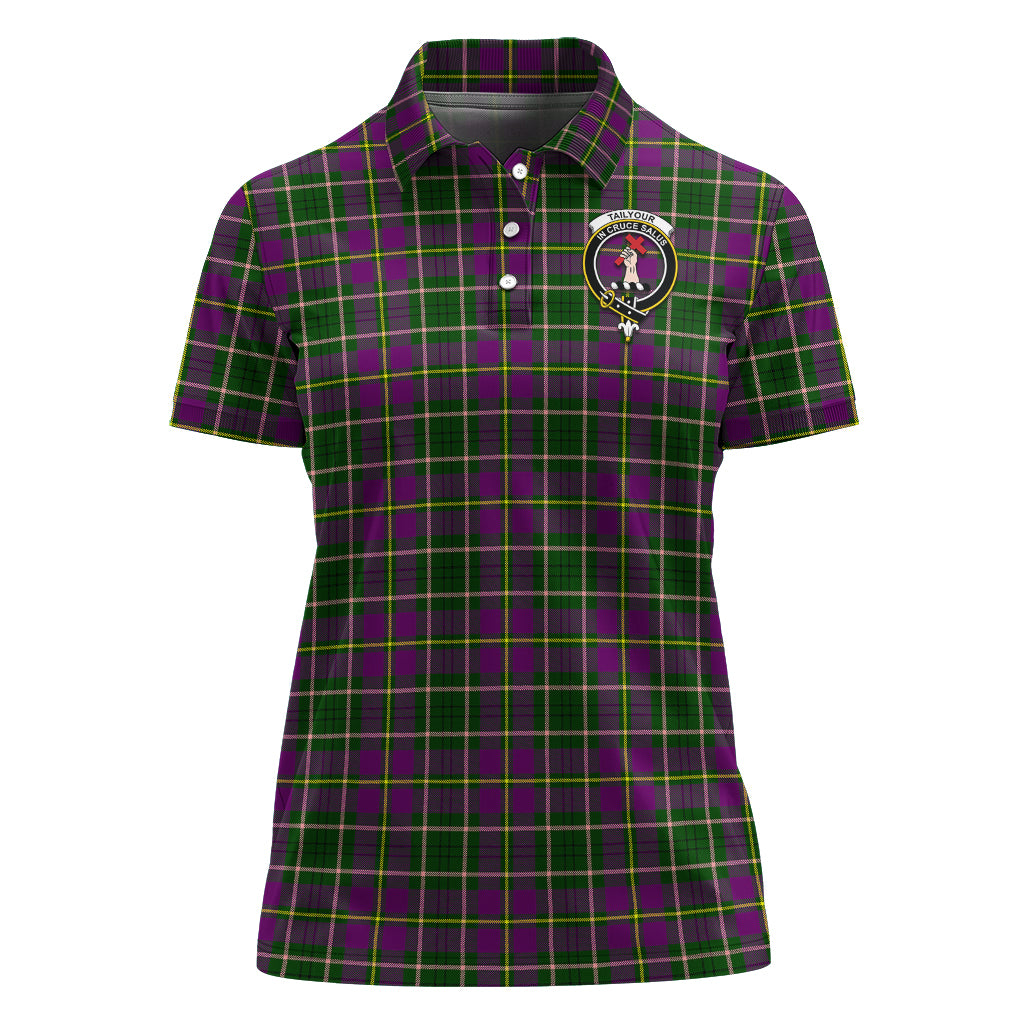 taylor-tartan-polo-shirt-with-family-crest-for-women