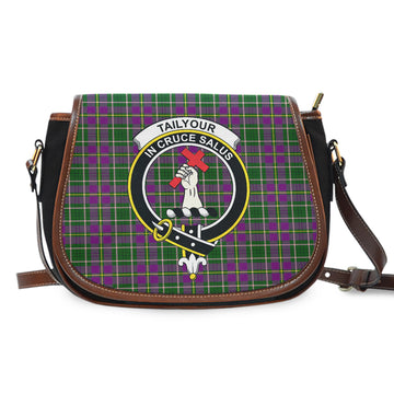 Taylor (Tailyour) Tartan Saddle Bag with Family Crest