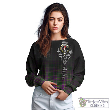 Taylor (Tailyour) Tartan Sweatshirt Featuring Alba Gu Brath Family Crest Celtic Inspired