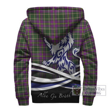 Taylor (Tailyour) Tartan Sherpa Hoodie with Alba Gu Brath Regal Lion Emblem