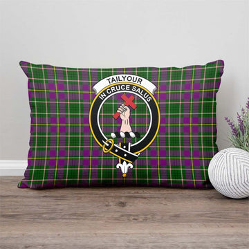 Taylor (Tailyour) Tartan Pillow Cover with Family Crest