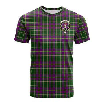Taylor Tartan T-Shirt with Family Crest