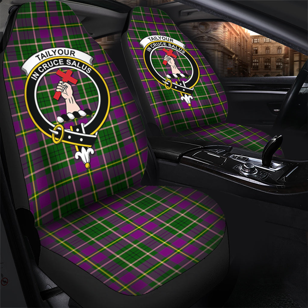 Taylor Tartan Car Seat Cover with Family Crest - Tartanvibesclothing