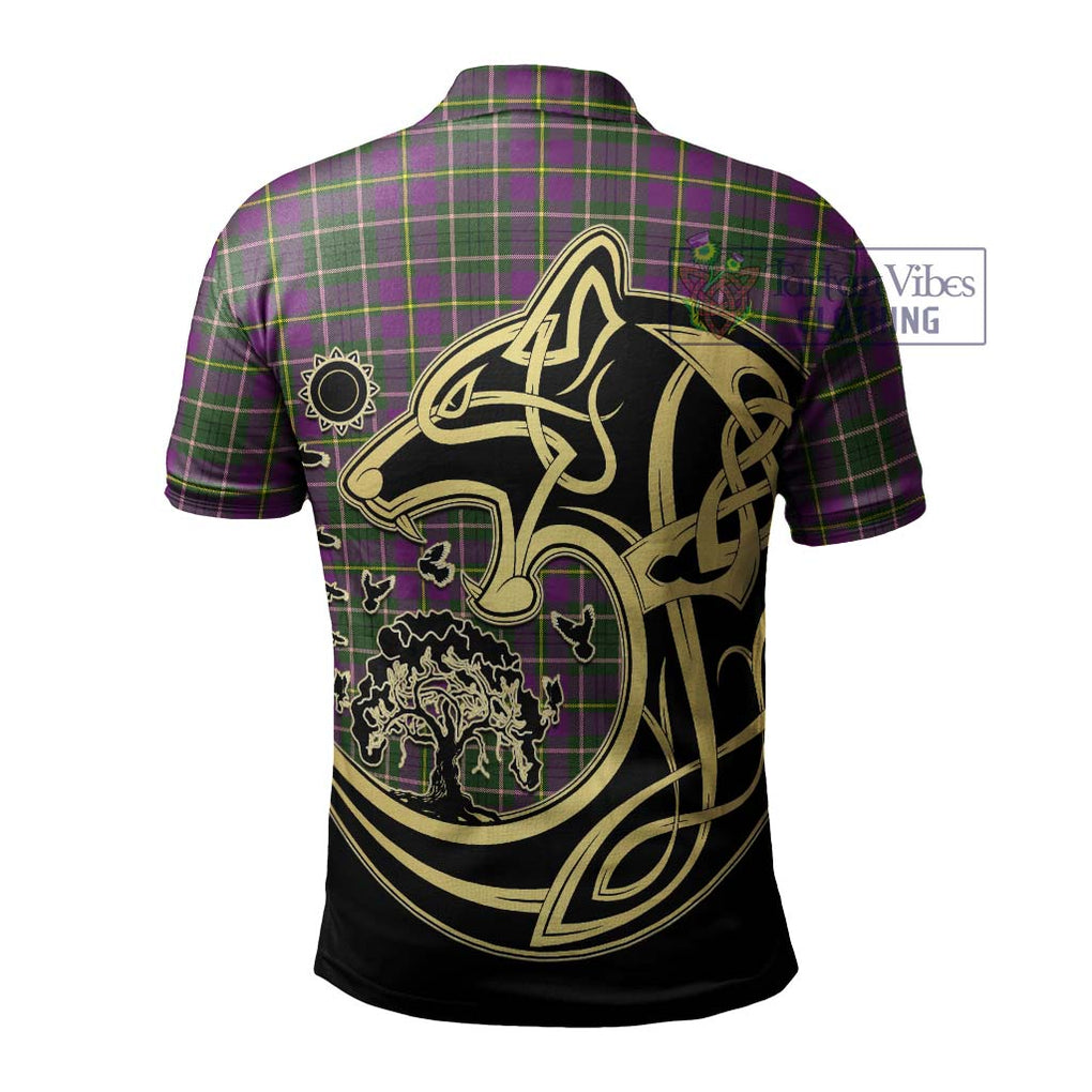 Taylor (Tailylour) Tartan Polo Shirt with Family Crest Celtic Wolf Style - Tartanvibesclothing Shop
