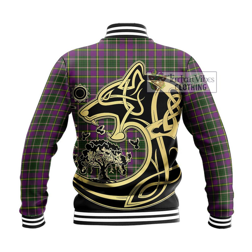 Taylor (Tailylour) Tartan Baseball Jacket with Family Crest Celtic Wolf Style - Tartan Vibes Clothing