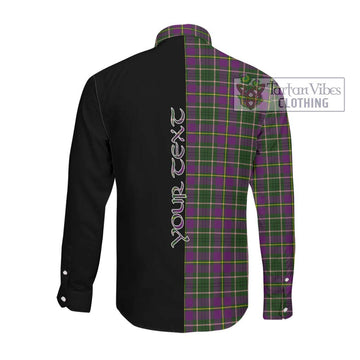 Taylor (Tailyour) Tartan Long Sleeve Button Shirt with Family Crest and Half Of Me Style