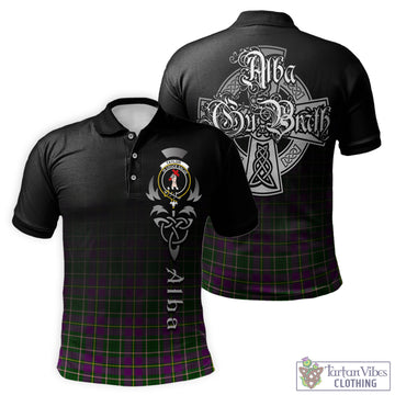 Taylor Tartan Polo Shirt Featuring Alba Gu Brath Family Crest Celtic Inspired