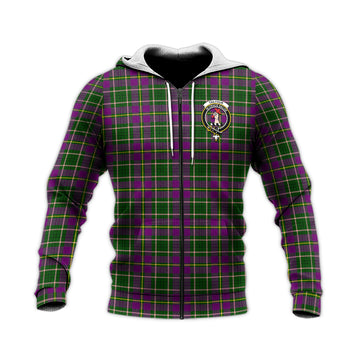 Taylor (Tailyour) Tartan Knitted Hoodie with Family Crest