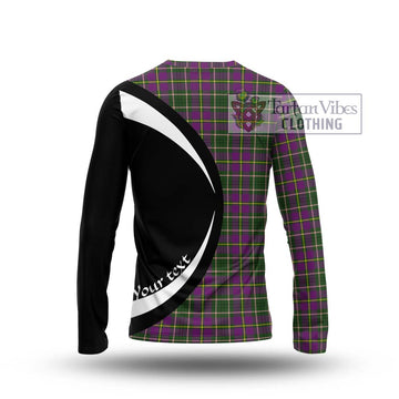 Taylor (Tailylour) Tartan Long Sleeve T-Shirt with Family Crest Circle Style - Tartan Vibes Clothing