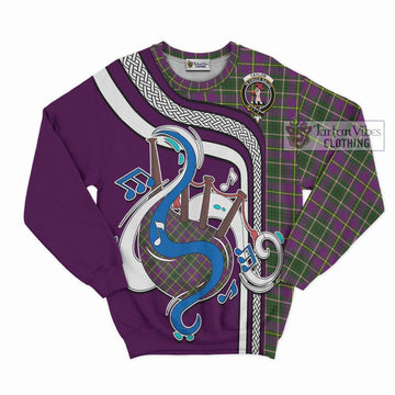 Taylor (Tailyour) Tartan Sweatshirt with Epic Bagpipe Style
