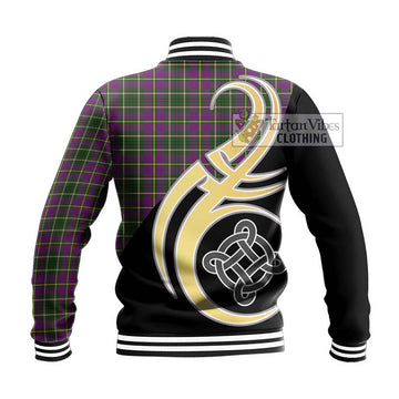 Taylor (Tailylour) Tartan Baseball Jacket with Family Crest and Celtic Symbol Style - Tartan Vibes Clothing