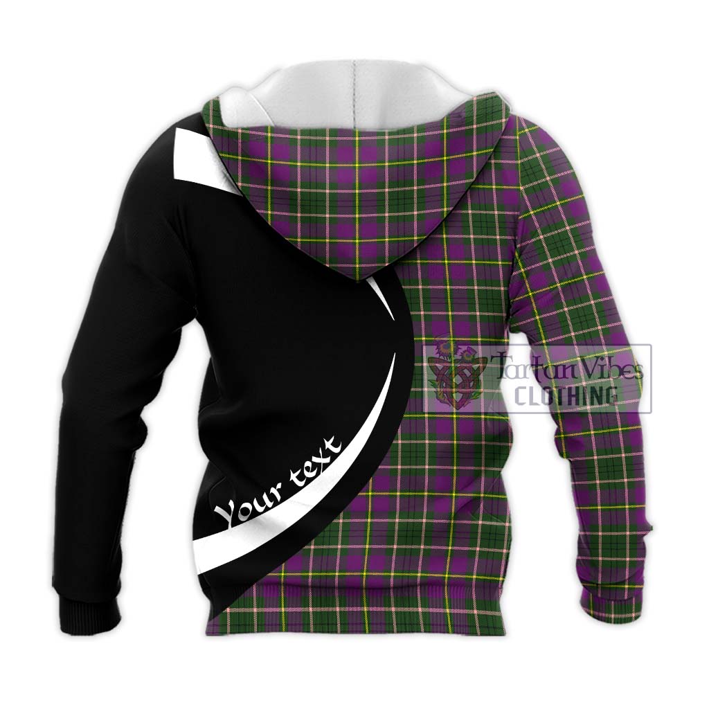 Taylor (Tailyour) Tartan Knitted Hoodie with Family Crest Circle Style - Tartan Vibes Clothing