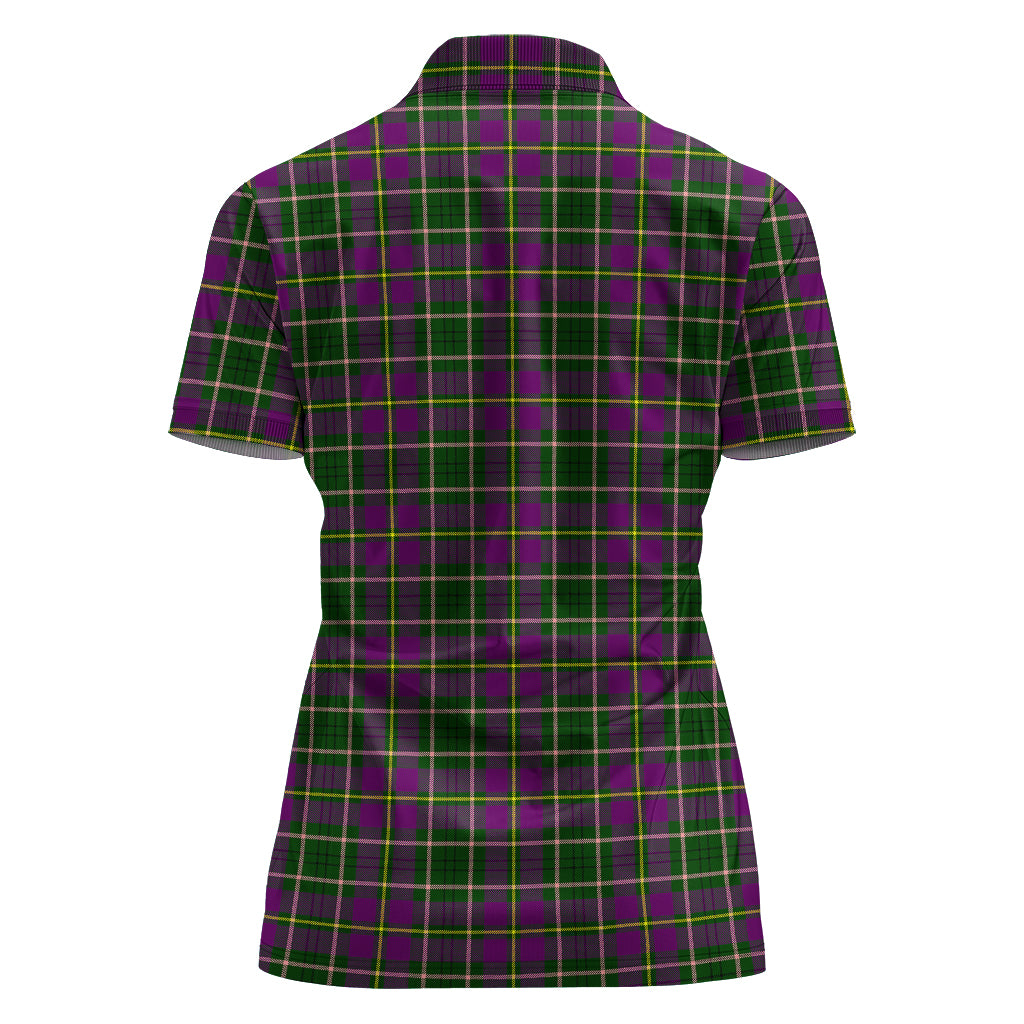taylor-tartan-polo-shirt-with-family-crest-for-women