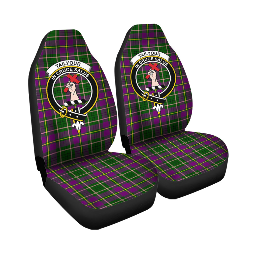 Taylor Tartan Car Seat Cover with Family Crest - Tartanvibesclothing
