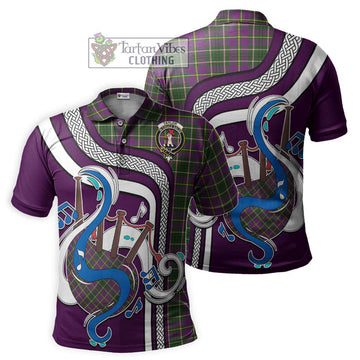 Taylor (Tailyour) Tartan Polo Shirt with Epic Bagpipe Style