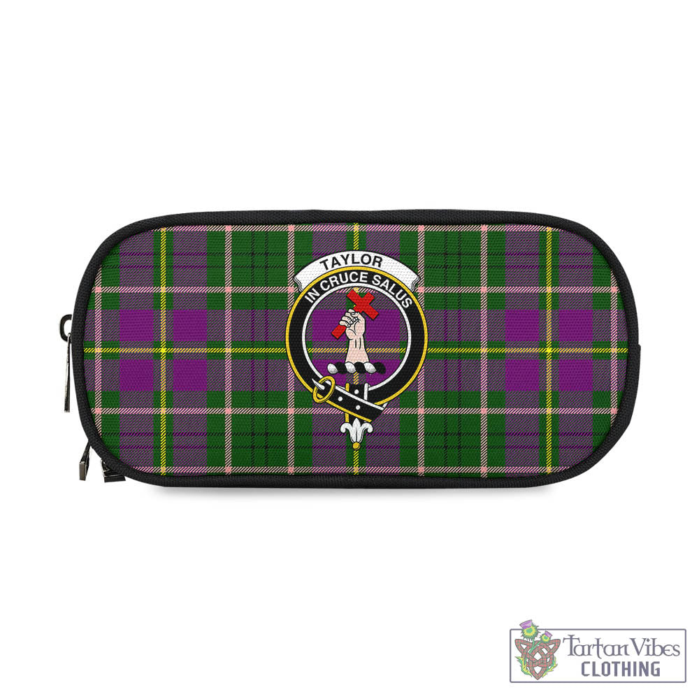 Tartan Vibes Clothing Taylor Tartan Pen and Pencil Case with Family Crest