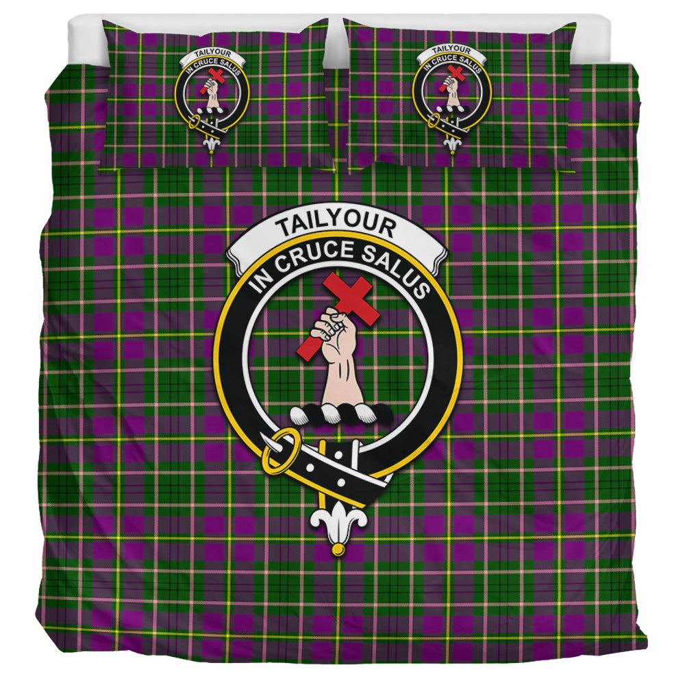 Taylor (Tailylour) Tartan Bedding Set with Family Crest UK Bedding Set UK Super King 104*94 inch - Tartan Vibes Clothing