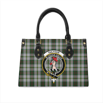 Taylor Dress Tartan Leather Bag with Family Crest