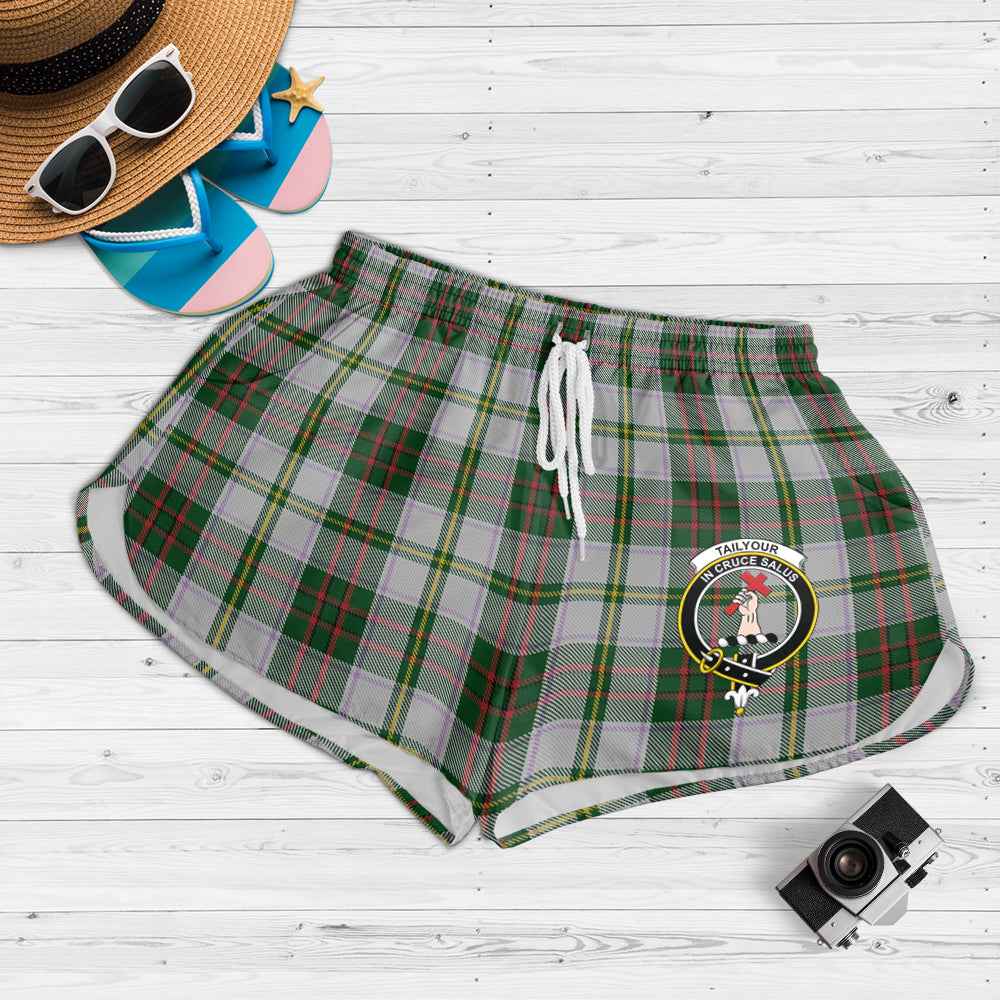 taylor-dress-tartan-womens-shorts-with-family-crest