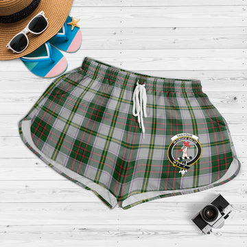 Taylor Dress Tartan Womens Shorts with Family Crest