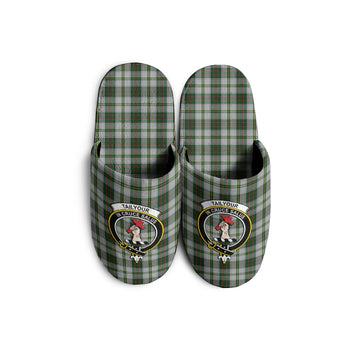 Taylor Dress Tartan Home Slippers with Family Crest