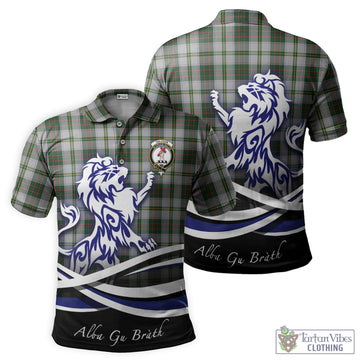 Taylor Dress Tartan Polo Shirt with Alba Gu Brath Regal Lion Emblem