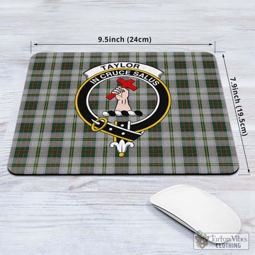 Taylor Dress Tartan Mouse Pad with Family Crest