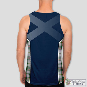 Taylor Dress Tartan Men's Tanks Top with Family Crest and Scottish Thistle Vibes Sport Style