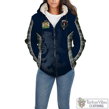 Taylor Dress Tartan Sherpa Hoodie with Family Crest and Lion Rampant Vibes Sport Style