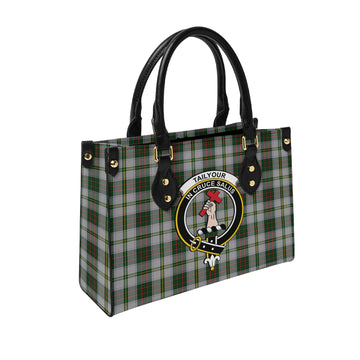 Taylor Dress Tartan Leather Bag with Family Crest