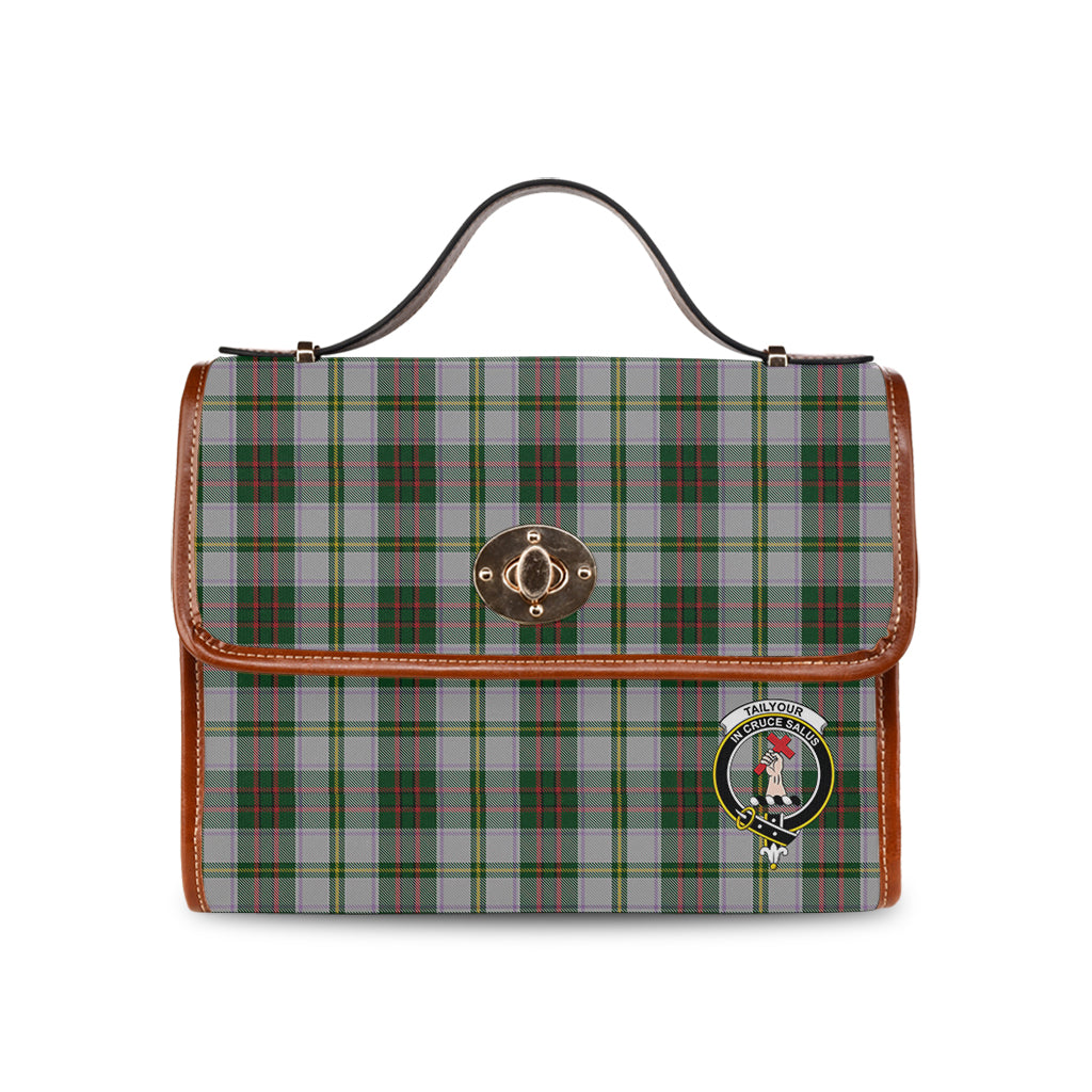 taylor-dress-tartan-leather-strap-waterproof-canvas-bag-with-family-crest