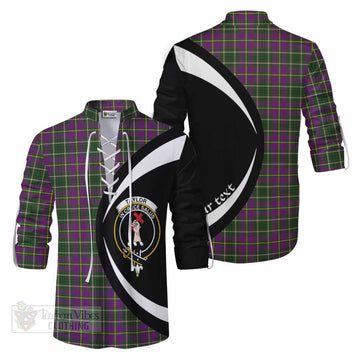 Tartan Vibes Clothing Taylor (Tailylour) Tartan Ghillie Kilt Shirt with Family Crest Circle Style