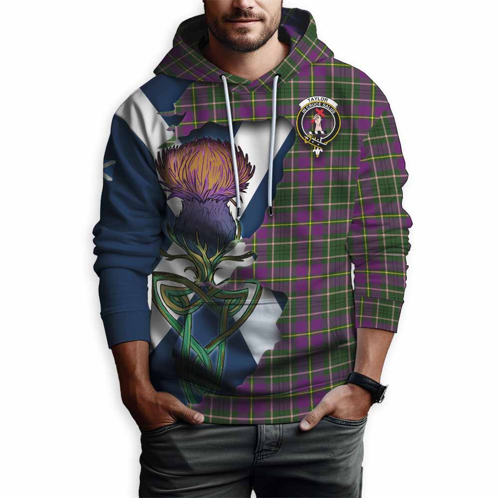 Tartan Vibes Clothing Taylor (Tailylour) Tartan Family Crest Hoodie Scottish Thistle Celtic Inspired