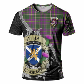 Taylor (Tailyour) Tartan Family Crest T-Shirt Lion Rampant Royal Thistle Shield Celtic Inspired