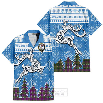 Taylor (Tailyour) Clan Christmas Hawaiian Shirt Celtic Reindeer Style