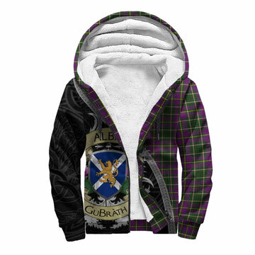 Taylor (Tailyour) Tartan Family Crest Sherpa Hoodie Lion Rampant Royal Thistle Shield Celtic Inspired